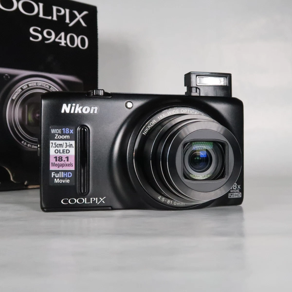Nikon COOLPIX S9400 Digital Camera 18.1MP 18x Optical Zoom Full HD