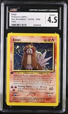 CGC 4.5 Entei Neo Revelation 1st Edition 6/64 Holo Pokemon Card