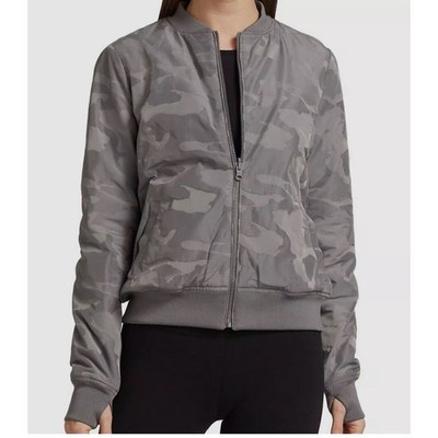 NEW Blanc Noir Reversible Camo Bomber Jacket Gray SZ XS (Retail $179)