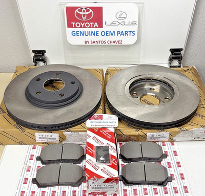 2001-2007 Highlander Front Brake Disc Rotors & Brake Pads Kit GENUINE OEM PART