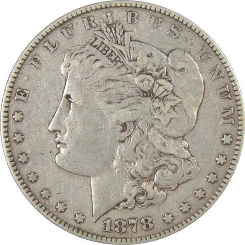 1878 7TF Rev 78 Morgan Dollar VF Very Fine Silver $1 Coin SKU:I24252