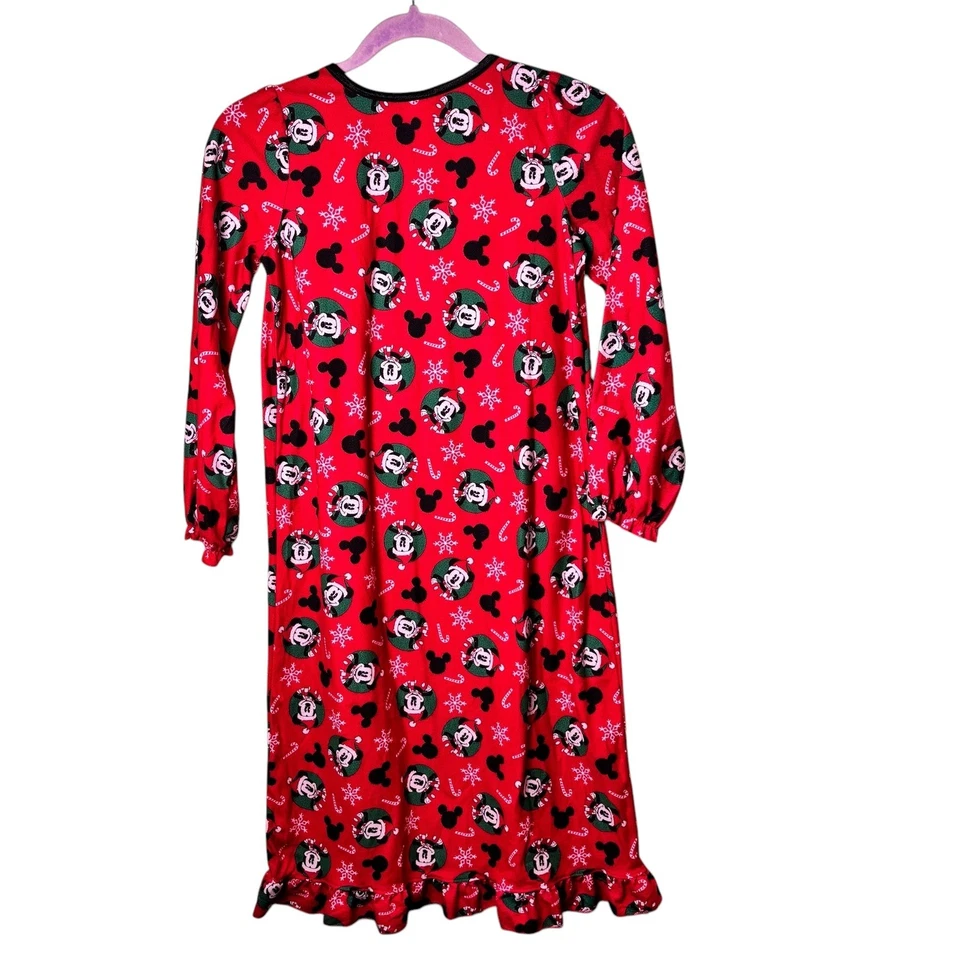 Disney Mickey Mouse Navidad Camisón Niños Talla 10 Vacaciones Pijama Foto 3 de 4