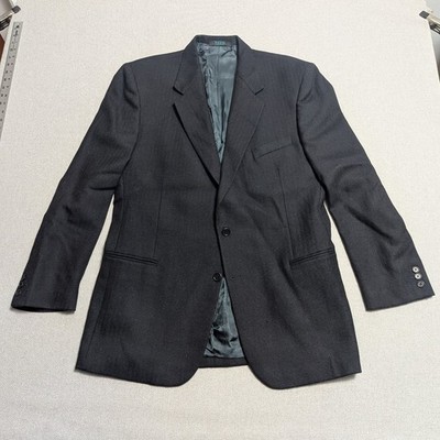 Palio Men's 42L Blazer Jacket Super 150's Wool Navy Blue Made in Italy