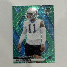 Nic Scourton Green Mosaic Rookie 2025 Panini Mosaic No.391 Carolina Panthers NFL