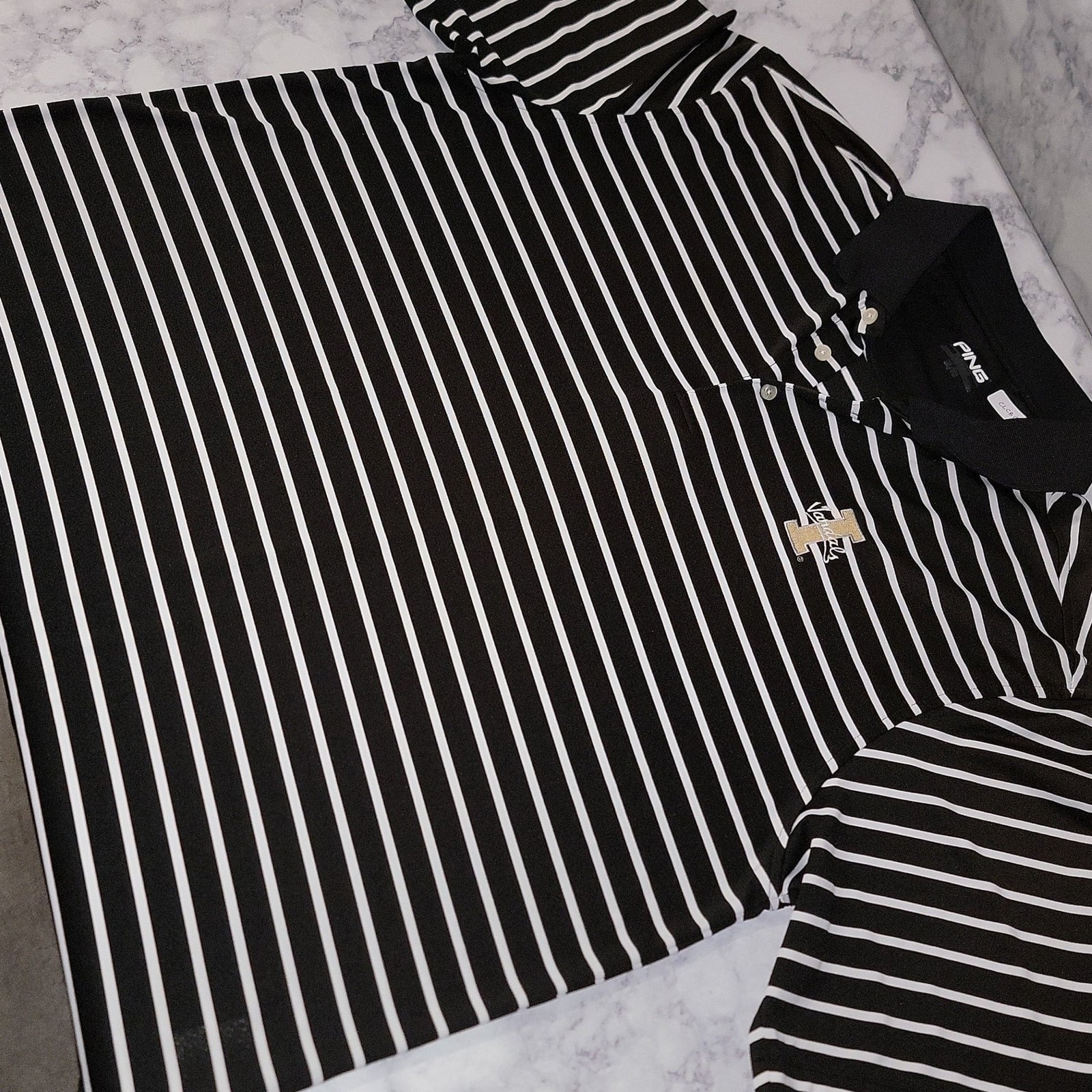 PING Men's SensorCool Striped Performance Golf Po… - image 3