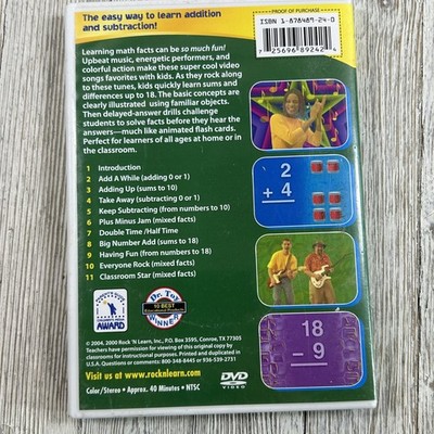 Addition & Subtraction Rock DVD 2004 Rock 'N Learn Educational