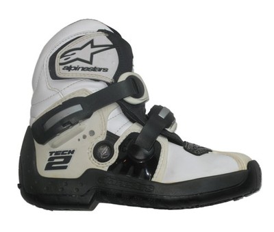 Alpinestars Tech 2 Vented Motorcycle Boots Shoes Men Sz 6 EU 39 Women 7.5 White