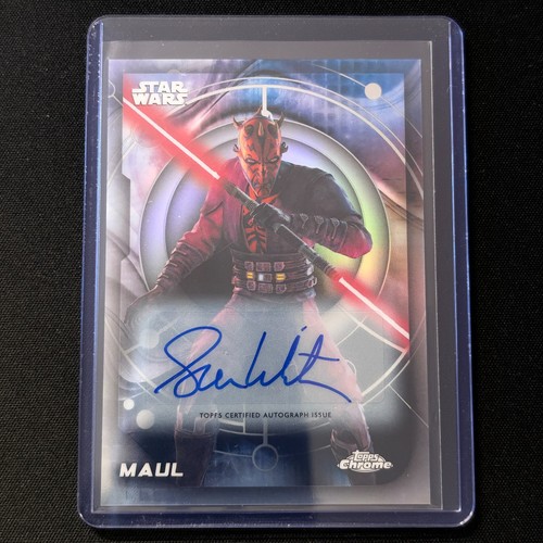 🍑CEL 2026 TOPPS CHROME STAR WARS REFRACTOR AUTO MAUL