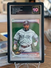 2012 Topps Finest Curtis Granderson Yankees Green Refractor /199 #85 AG.IO 10