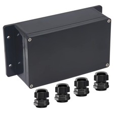 Junction Box IP65 Waterproof ABS Plastic 7.87x4.72x2.95, Fixed Ear Design