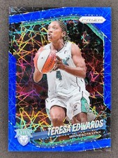 2025 Panini WNBA Prizm TERESA EDWARDS Blue Velocity Prizm #126 Minnesota Lynx -B