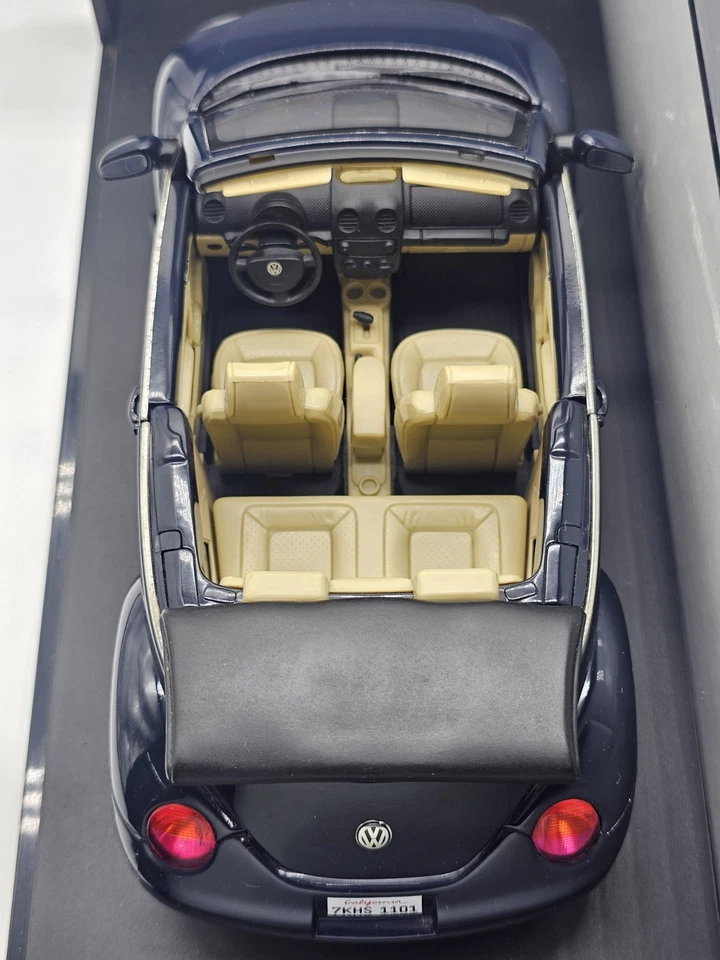 Volkswagen New Beetle Cabrio Blu 1:18 Gate Promo In Box - Immagine 4 di 4