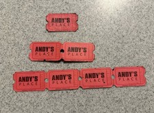 Andys Place Des Moines Iowa Vintage Tickets Ephemera