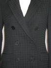 Zara Women's Black Texture Houndstooth Double Breasted Surgeon Cuff Blazer Sz S — photo 2