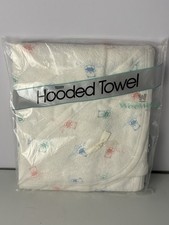 Vintage Baby Terry Hooded Towel Wee Wear by Oneita. Made In USA 100 Cotton. NOS