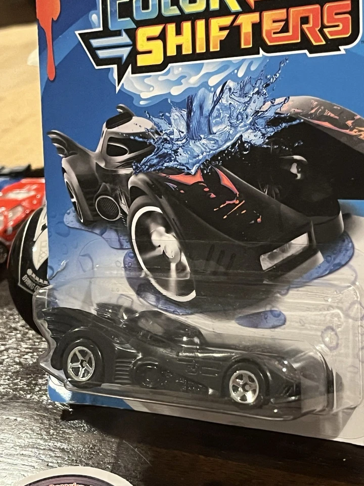 Batimóvil Batman Hot Wheels Color Shifters negro fundido a presión sellado casi nuevo Foto 4 de 4