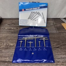 6 Pack 5/16 Inch - 6 Inch Precision Telescoping Gage Measure T-Bore Hole Gauges