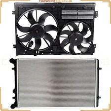 Cooling Fan&Radiator Kit For 2009-2012 Audi A3 S3 2.0L l4 GAS DOHC 1J0121253P-A