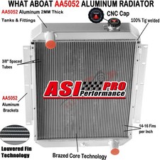 ASI 4 Row Aluminum Radiator For HITACHI EX100-2 EX100-3 EX120-2 EX120-3 EX120K-3