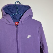 VTG Nike Women s M Lavender Purple Zip Up Hooded Jacket Athletic Streetwear Y2K