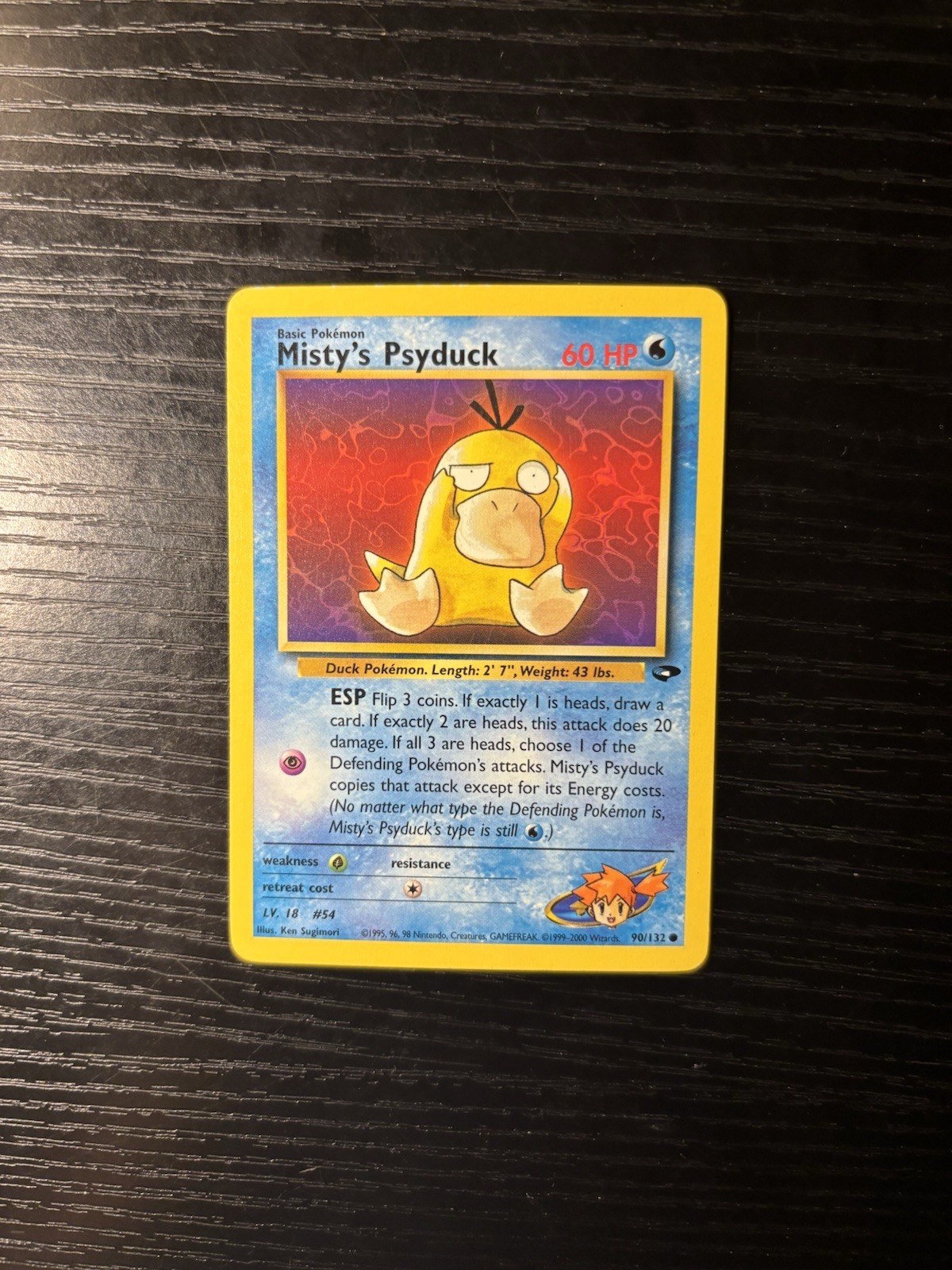 2000 Pokemon Gym Challenge Misty's Psyduck 90/132 Common LP Free Shipping.
