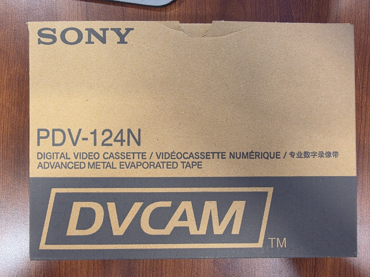 ソニーDVCAMテープ  PDV-124N  未使用10本セット Brand New Sony PDV-124N Digital Video Cassettes DVCAM 124 Minutes