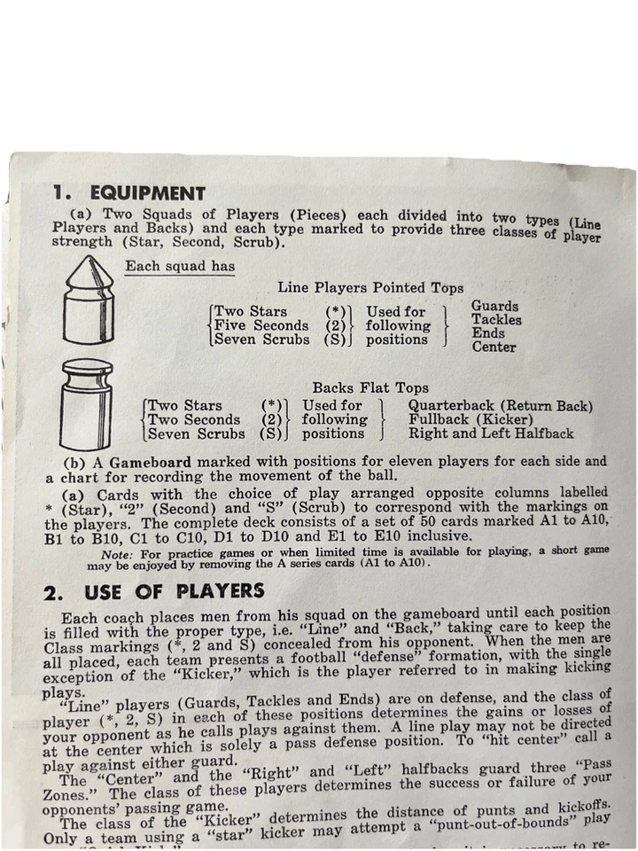 Vintage Game Football Boys PARKER BROTHERS PIGSKIN FOOTBALL GAME Solitaire - Image 3 of 4