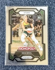 2024 Panini Monopoly Nika Muhl RC Rookie #4 Seattle Storm WNBA - Volume Pricing