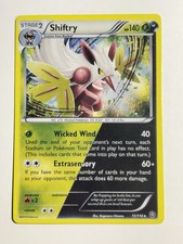 shiny shiftry pokemon card EVOLVING SKIES HOLO FOIL - 2021 TCG # 97/203 this attack does 90 more damage Shiftry Pokemon Trading Card Game