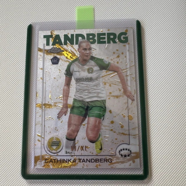 Cathinka Tandberg 2024-25 Topps Chrome Women's UCL /XI Roman Numerals SSP Rookie