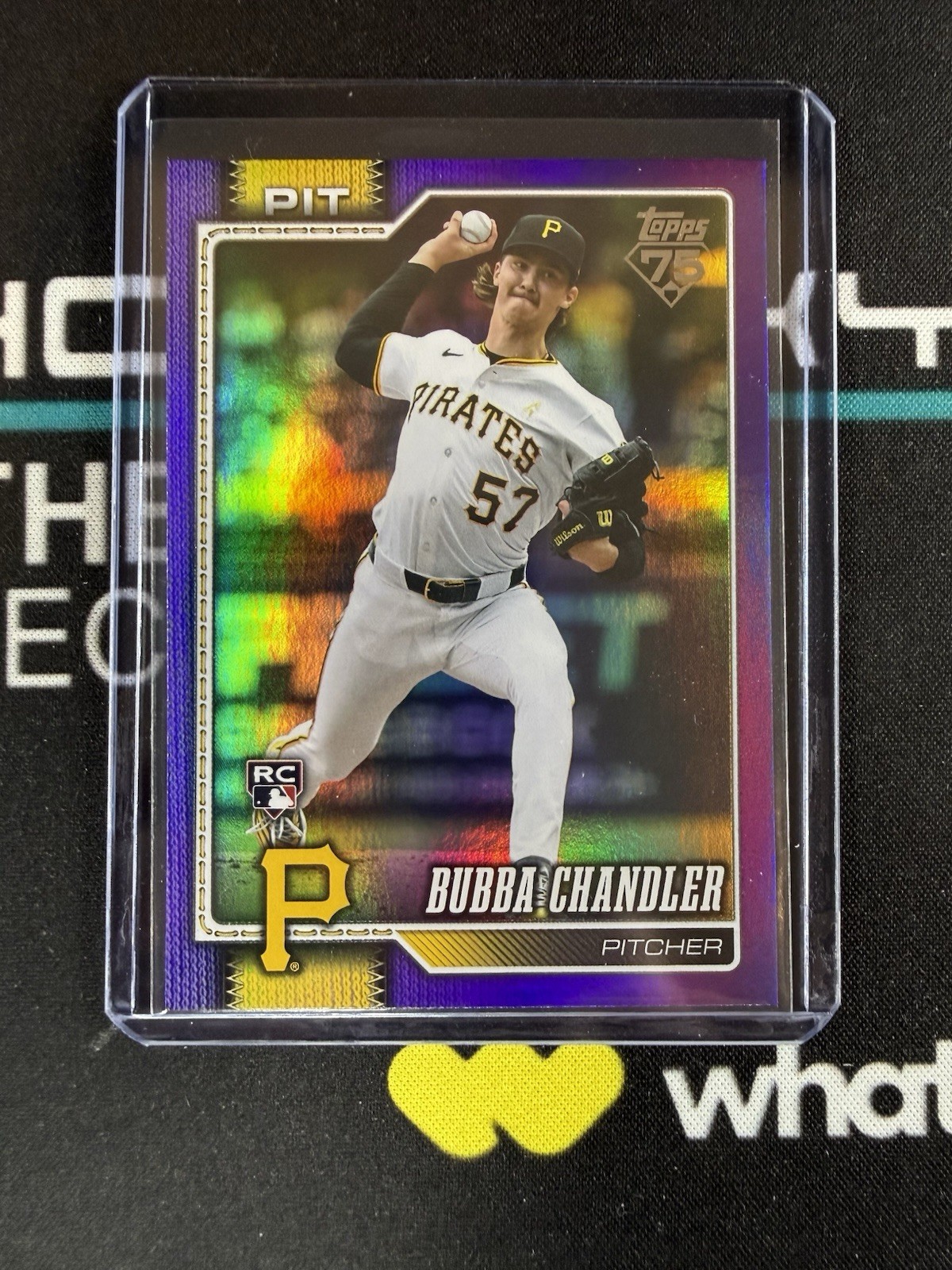 2026 Topps Series 1 - Bubba Chandler #283 Purple Rainbow Foil /250 (RC)