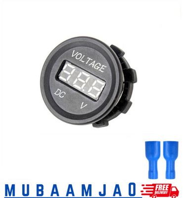 12V-24V Auto Marine Motorrad LED Digital DC Voltmeter Spannungsmesser Anzeige