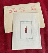 1955 Coca-Cola Bottling Co Los Angeles Calif Birthday Card & Envelope