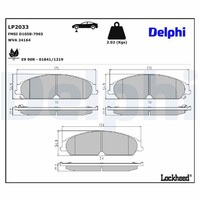 Delphi Bremsbelagsatz, Scheibenbremse LP2033 FüR Chrysler Lancia