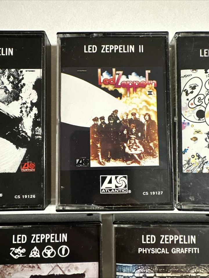 Led Zeppelin I,II,III, IV, Physical Graffiti 1975 Cassette Tape Lot Tested - Image 3 of 4