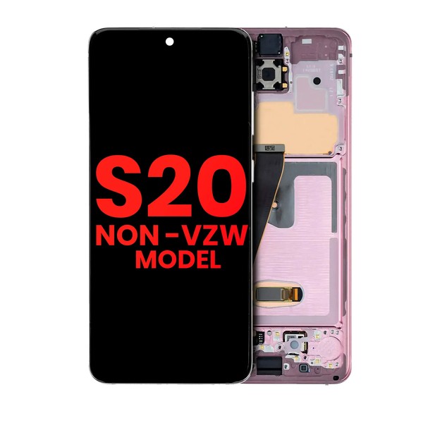 Oled-Display Mit Rahmen FüR Samsung Galaxy S20 5G (Non-Verizon 5G Uw Frame) (Aft-image