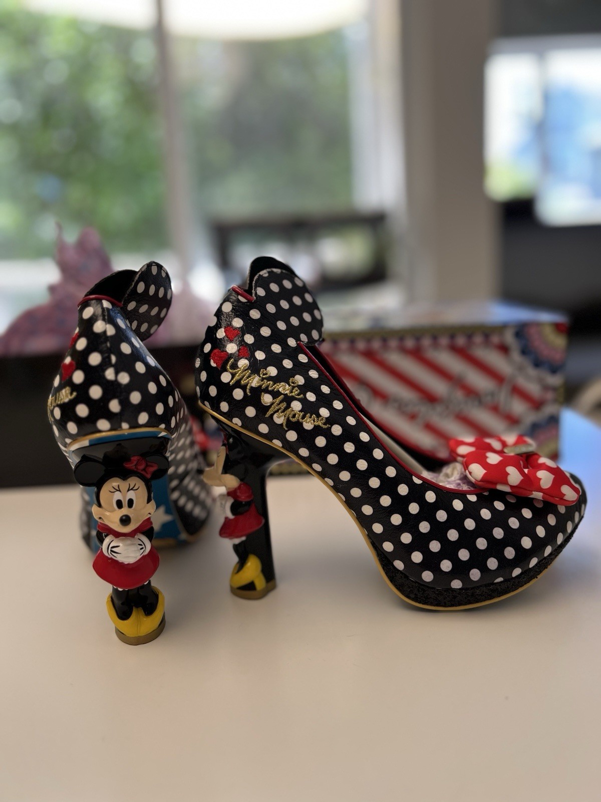 Irregular Choice Mickey Mouse Black Heels Size 39 - New & Fun!