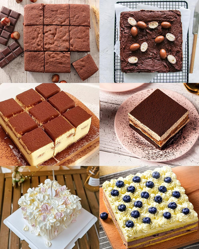 6 Zoll Quadratische Kuchenformen, Antihaft Silikon Backform, Kuchenformen für Brownies, - Bild 8 von 12