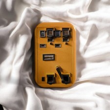 Deutsche Post | Briefmarken Automat | Nostalgie Magnet | Retro Gelb