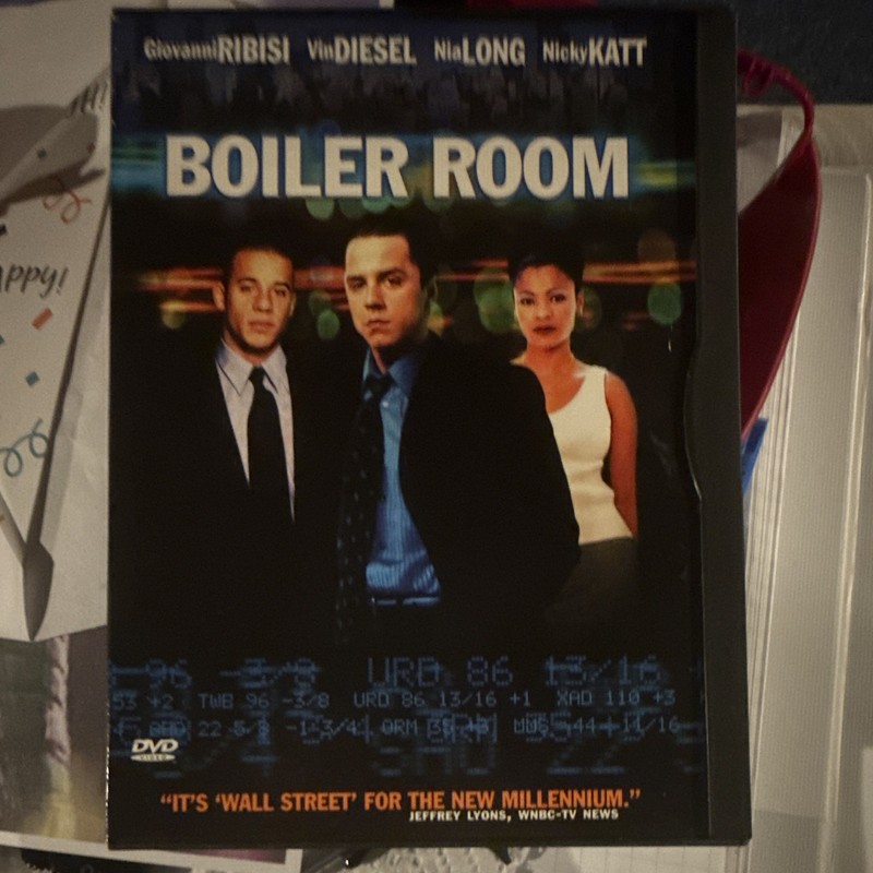 Boiler Room DVD Movie Tall/DVD Case w/ Giovanni Ribisi, Vin Diesel, Nia Long