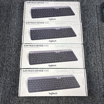 Logitech K585 Multi-Device Slim Wireless Keyboard Graphite 4 pack