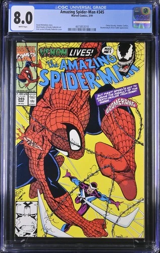 AMAZING SPIDER-MAN #345 (1991 Marvel) CGC 8.0 Direct Edition COPPER AGE