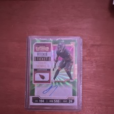 2023 Panini Contenders Rookie Starling Thomas V #214 Autograph Cardinals NFL