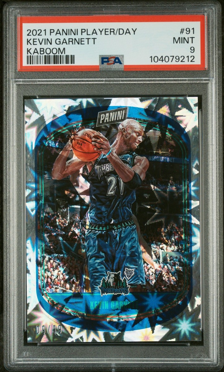 2021 PANINI NBA PLAYER OF THE DAY KABOOM #91 KEVIN GARNETT 9/99