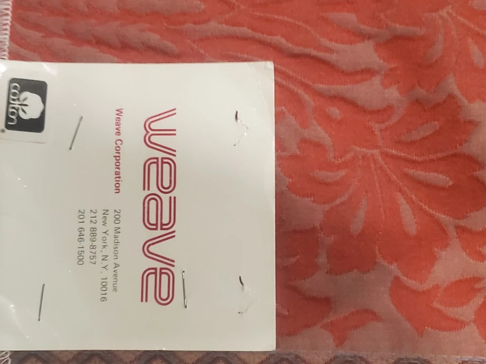 De Colección Lote de 4 Muestra de Tapiz Jacquard Floral Pavo Real "Emperador" Weave Corporation Foto 2 de 4