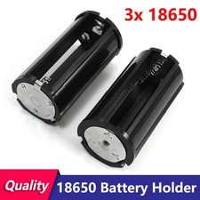 3x 18650 Battery Holder 3 Cell Battery Parallel Holder Adapter Case Cylindrical