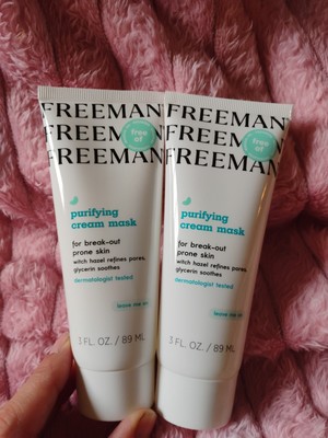 Freeman Purifying Cream Facial Mask 3 fl oz Leave Me On Lot Of 2. New P4