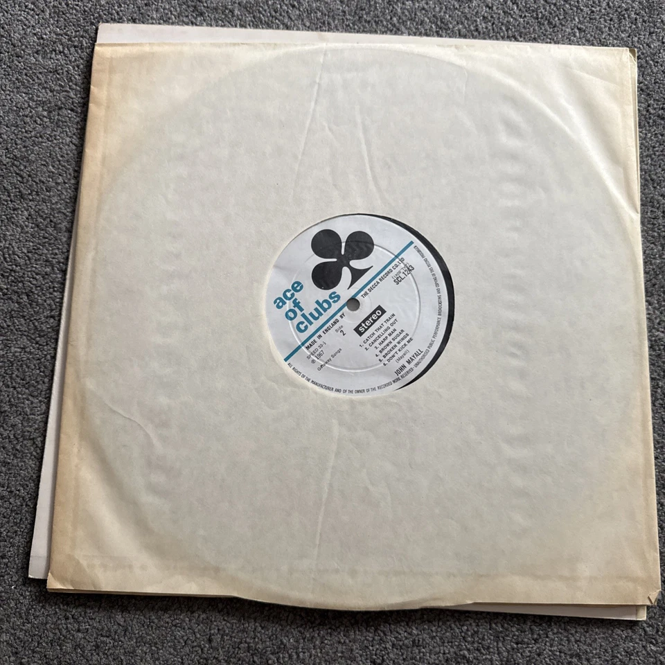 John Mayall - The Blues Alone - 12”lp 1967 Rare SCL1243 pressing - Image 3 of 4