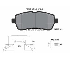 TEXTAR Bremsbelagsatz für Ford Fiesta Mk 6 JA8 JR8 Mazda 2 DE DH Bremse vornne