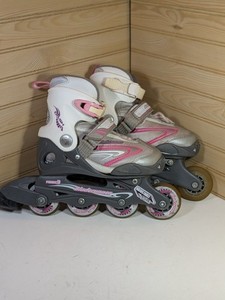 Blade Runner Girls Inline Skates Adjustable Size 1-4  ABEC3 Excellent Condition 